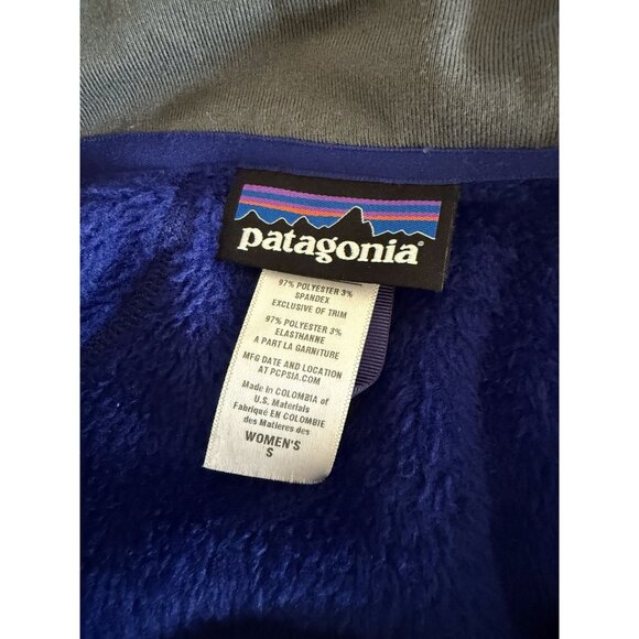 Patagonia Women's R2 Fleece Jacket In Blue Butterfly Full Zip Size Small Outdoor - Picture 6 of 7